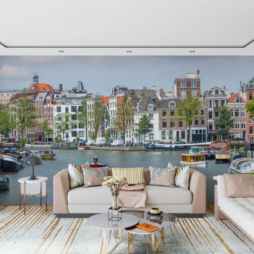 Dutch Waterway Charm Wall Mural
