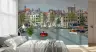 Historic European Canal Houses Scenic Wall Mural 7