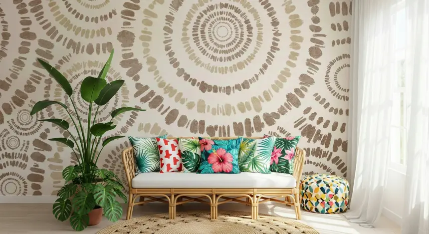 Concentric Circles Wall Mural -2861686