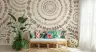 Abstract Brushstroke Concentric Circles Wall Mural 8