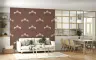 Mughal-Inspired Floral Motif Wallpaper in Terracotta 6