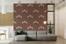 Mughal-Inspired Floral Motif Wallpaper in Terracotta 8