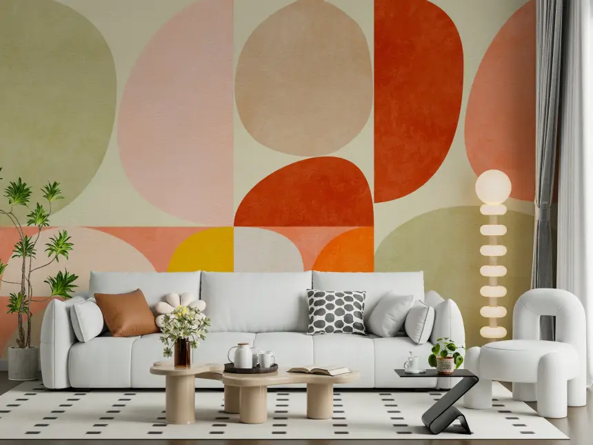 Geometric Harmony Wall Mural - 2632105