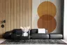Earthy Geometric Circles Modern Wall Mural 7