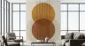 Earthy Geometric Circles Modern Wall Mural 6