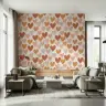 Earthy Hearts Pattern Wallpaper 7