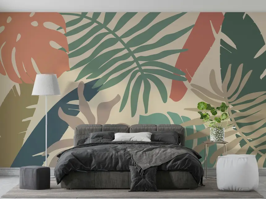 Earthy Jungle Wall Mural
