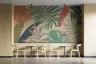 Earthy Tones Abstract Tropical Leaf Wall Mural 7