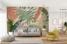 Earthy Tones Abstract Tropical Leaf Wall Mural 6