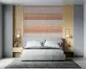 Abstract Earthy Ombre Grid Pattern Wallpaper 6