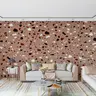 Earthy Brown Terrazzo Fragment Wallpaper 8
