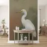 Graceful Egret Bird Watercolour Wall Mural 7