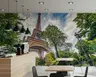 Eiffel Tower Park View Scenic Wall Mural 6