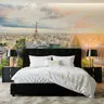 Eiffel Tower Sunset Paris Cityscape Wall Mural 6