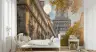 Parisian Eiffel Tower Autumn Glow Wall Mural 6