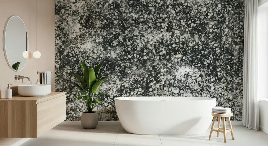 Monochrome Dots Wall Mural - 2417845