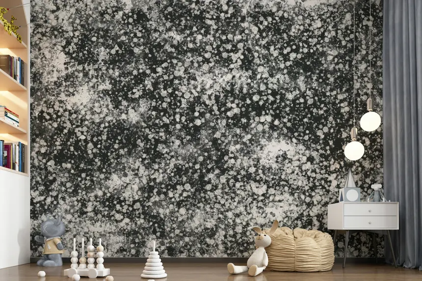 Monochrome Dots Wall Mural - 2417845