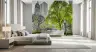 Monochrome City Greenery Wall Mural 6