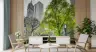 Monochrome City Greenery Wall Mural 8