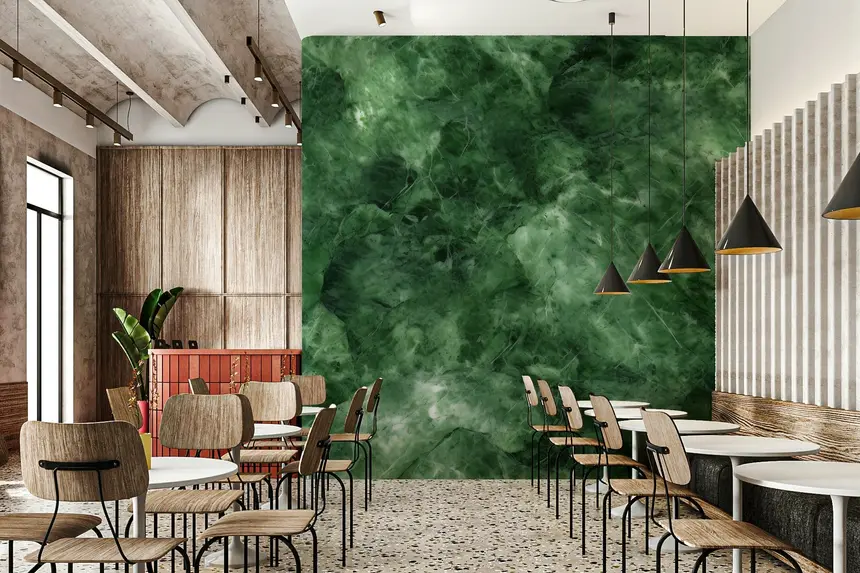 Emerald Veins Wall Mural -2566721