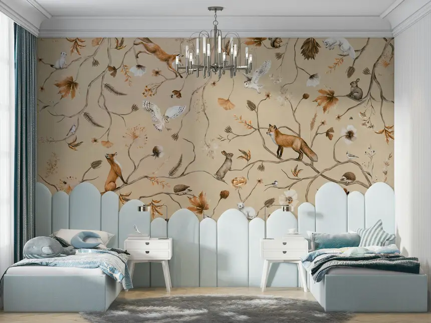Forest Creatures Wall Mural