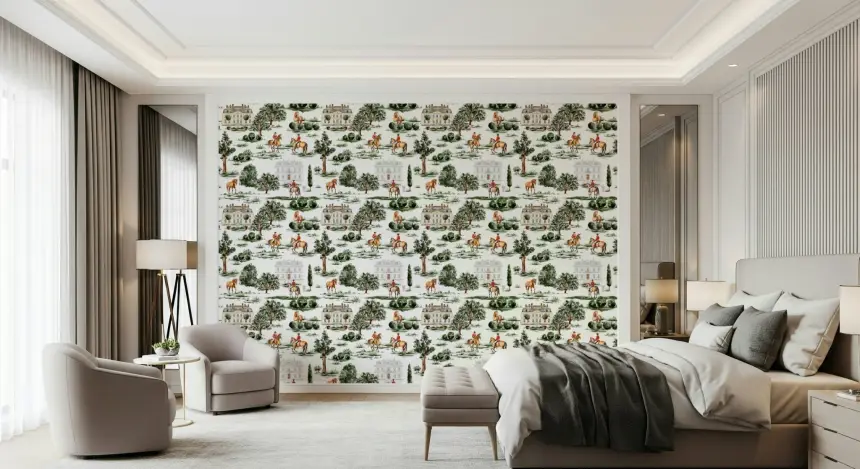 Equestrian Estate Wallpaper