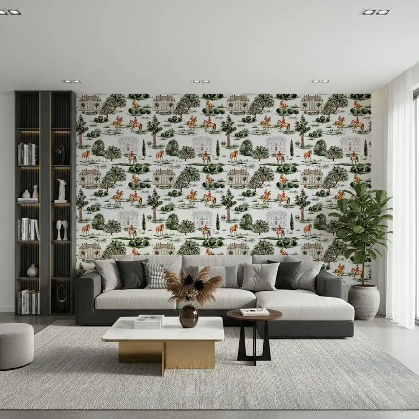 Equestrian Estate Wallpaper