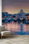 Rome Cityscape Sunset Wall Mural 6