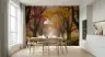 Misty Autumn Forest Road Wall Mural 7