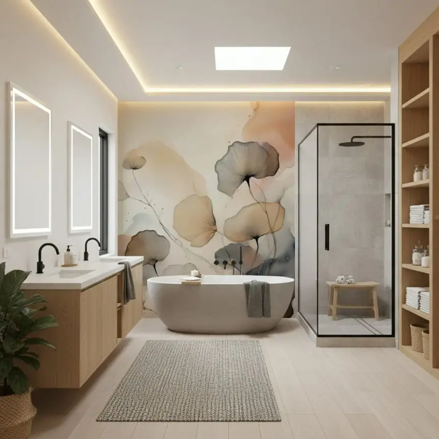 Ethereal Garden Tones Wall Mural