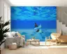 Majestic Manta Ray Deep Ocean Wall Mural 7