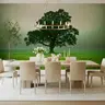 Serene Solitary Tree Landscape Wall Mural 7
