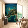 Europe Night View Satellite Wall Mural 6