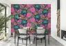 Vibrant Tropical Parrot Bloom Wall Mural 8