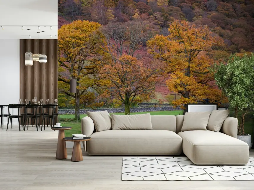 Fall Foliage Retreat Wall Mural