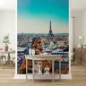 Vibrant Autumn Paris Cityscape Wall Mural 7