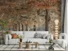 Autumn Leaf Lined Forest Corridor Wallpaper Mural 7