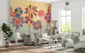 Vibrant Abstract Floral Pattern Wall Mural 8