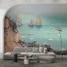 Capri Faraglioni Cliffs Yacht View Wall Mural 7