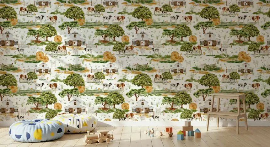 Farmhouse Charm Wallpaper