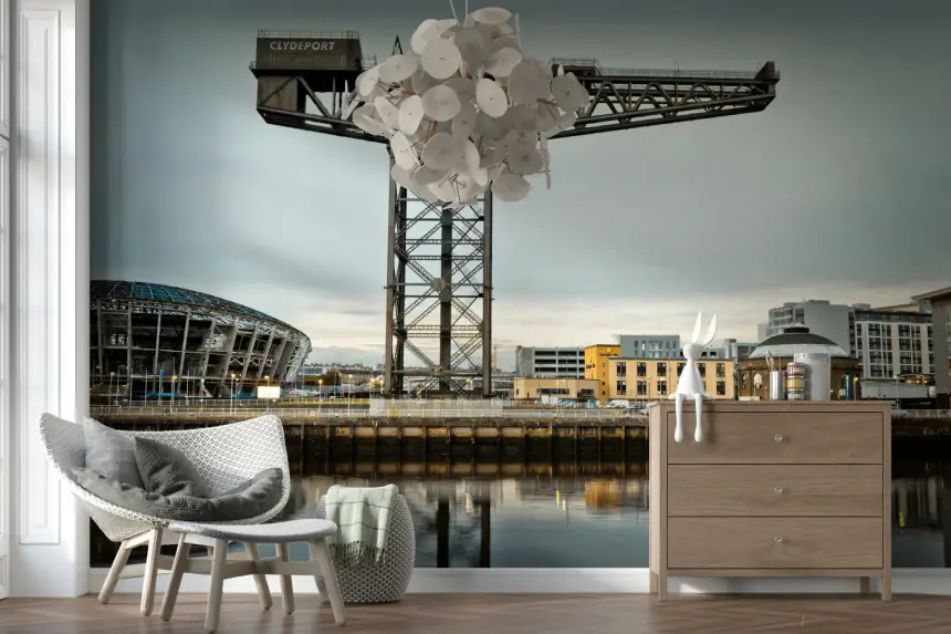 Finnieston Crane Wall Mural