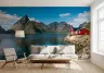 Scenic Fjord and Mountain Landscape Mural 8