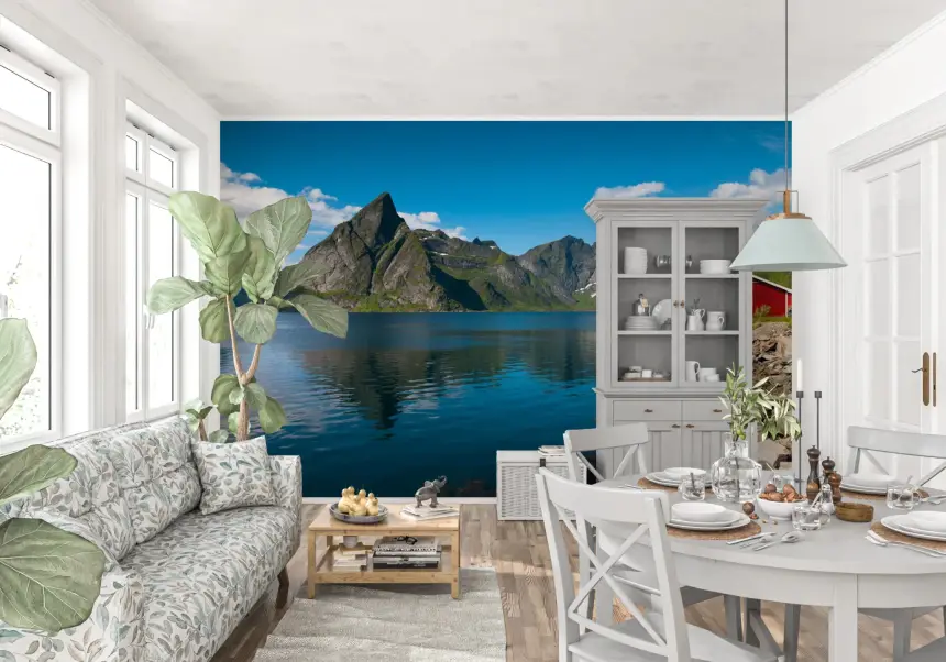 Fishing Huts Wall Mural