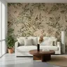 Vintage Botanical Bird and Floral Wall Mural 7