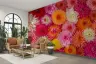 Vibrant Dahlia Garden Wall Mural 7