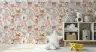 Charming Forest Friends Pink Floral Wallpaper 7