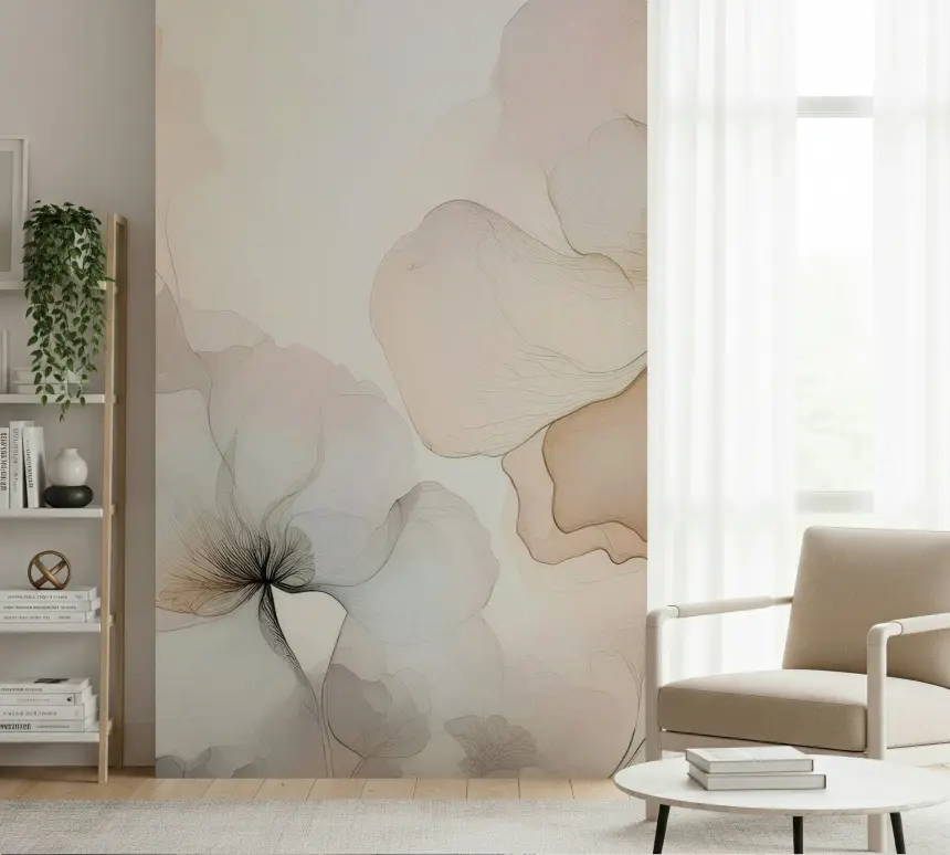 Floral Haze Wall Mural