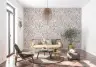 Whimsical Floral Butterfly Outline Wallpaper 7