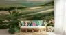 Abstract Hillside Meadow Wall Mural 6
