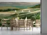 Abstract Hillside Meadow Wall Mural 7